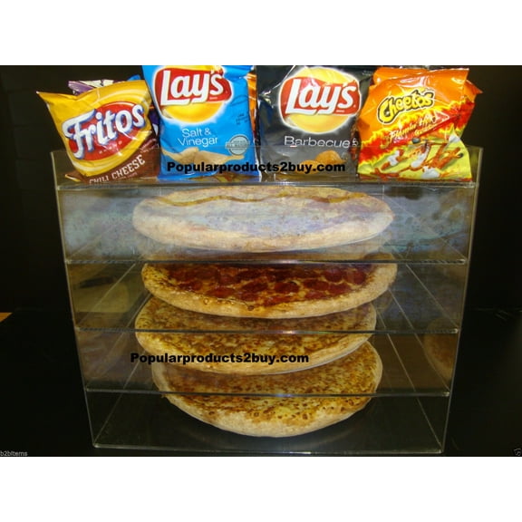 Displays2buy. 18" Pizza Showcase Retail Store Acrylic Display Cases
