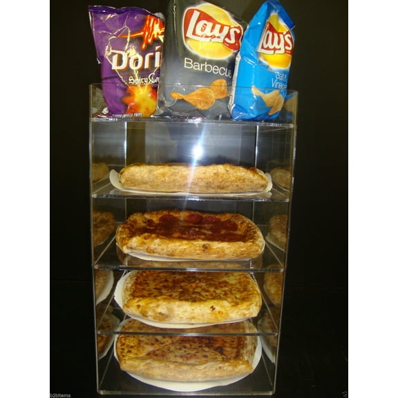 Displays2buy. 8" Pizza Showcase Retail Store Acrylic Display Cases