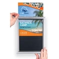 thumbnail image 1 of Displays2go 11 x 17 Inch Picture Frames for Wall Mount, Slide-in Design for Quick Poster Changes- Silver Aluminum Framing, 1 of 5