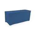thumbnail image 1 of Displays2go 6' Stretch Polyester Table Cloth, Fitted Design - Navy Blue (FT6DB), 1 of 1