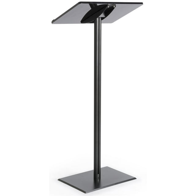 Displays2go CLRLECBNDB Floor Standing Speaking Podium, Slanted Top ...