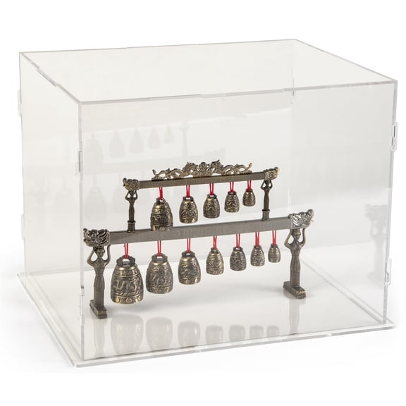 Displays2go Knockdown Acrylic Counter Case, Full Vision Design Clear (DCKNOCKDM)