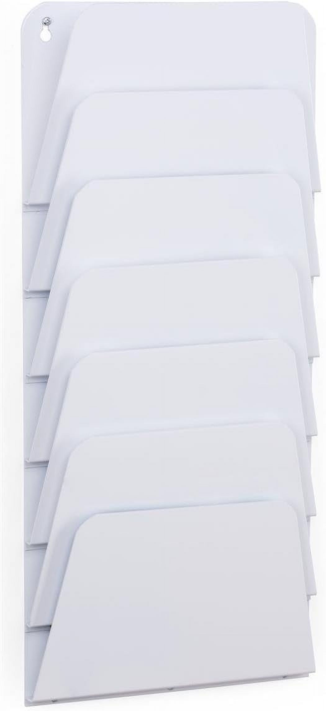 Legal Rack Displays2go Set of 2 - Folder Wall Rack, 7 Pockets, Letter/Legal Size ...