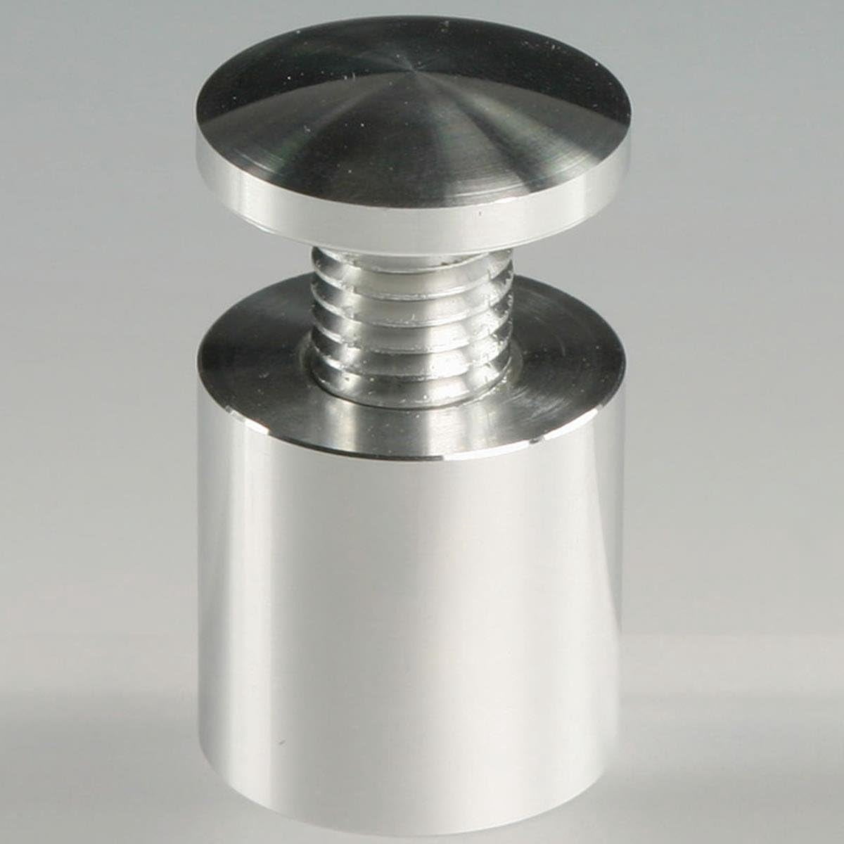 Screw Displays Displays2go Set of Eight 1 x 1 Inch Aluminum Standoff Screws, to Mount ...