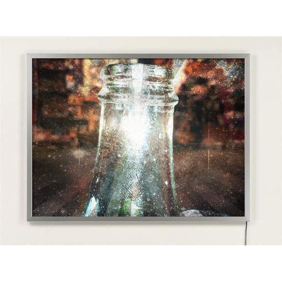 Displays2go Snap Open LED Lightboxes for Wall Mount, Aluminum Construction  Silver Finish (LDEC2436SB)