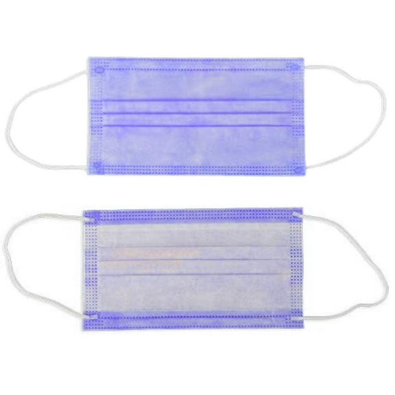 Disposable 3-Ply Face Masks with Elastic Earloops: 10CT