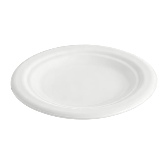 Disposable 6 Inch Paper Plates, Biodegradable Pulp Tableware for Party, Eco Friendly Disposable Dinner Plates for Picnic BBQ Events, Bulk Pack