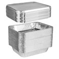 Disposable 9 x 13 Aluminum Pans With Lids Half Size Deep Steam Table