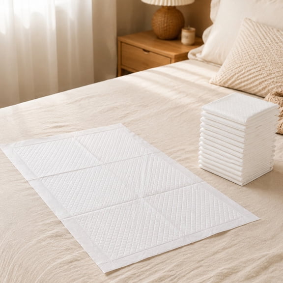 Disposable Absorbent Underpads Bed Pads Leakproof Protection, Multi Layer Waterproof Mattress Protector High Absorbency Hygiene Care Pads, for bed sofa chair car travel incontinence care use