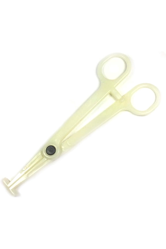 Disposable Acrylic Septum Ring Piercing Clamp Forcep Tube Tunnel Barrel with Ratchet for Nose