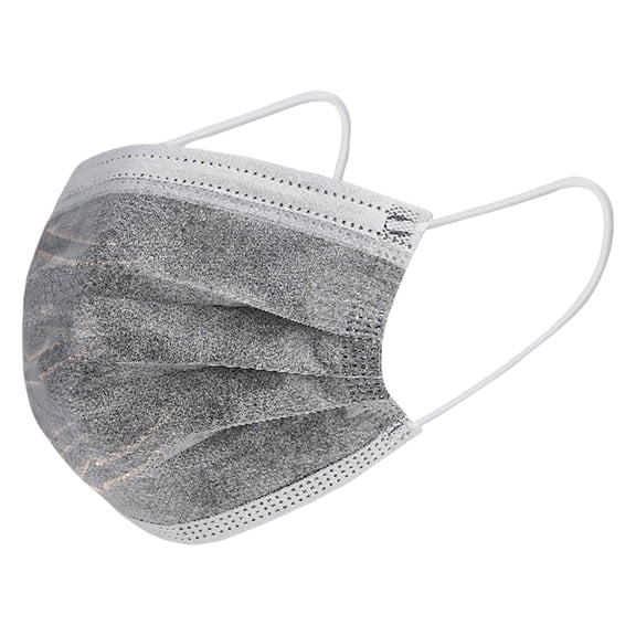 Disposable Activated Carbon Face Mask, 4-Ply Protection, 50 Pack White, for Daily Protection Public Transportation Outdoor Activities