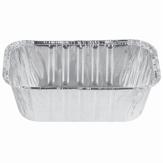 Disposable Aluminum Foil Loaf Pans, 1 lb Rectangular Baking Pans for Bread & Cakes, 100 Ct