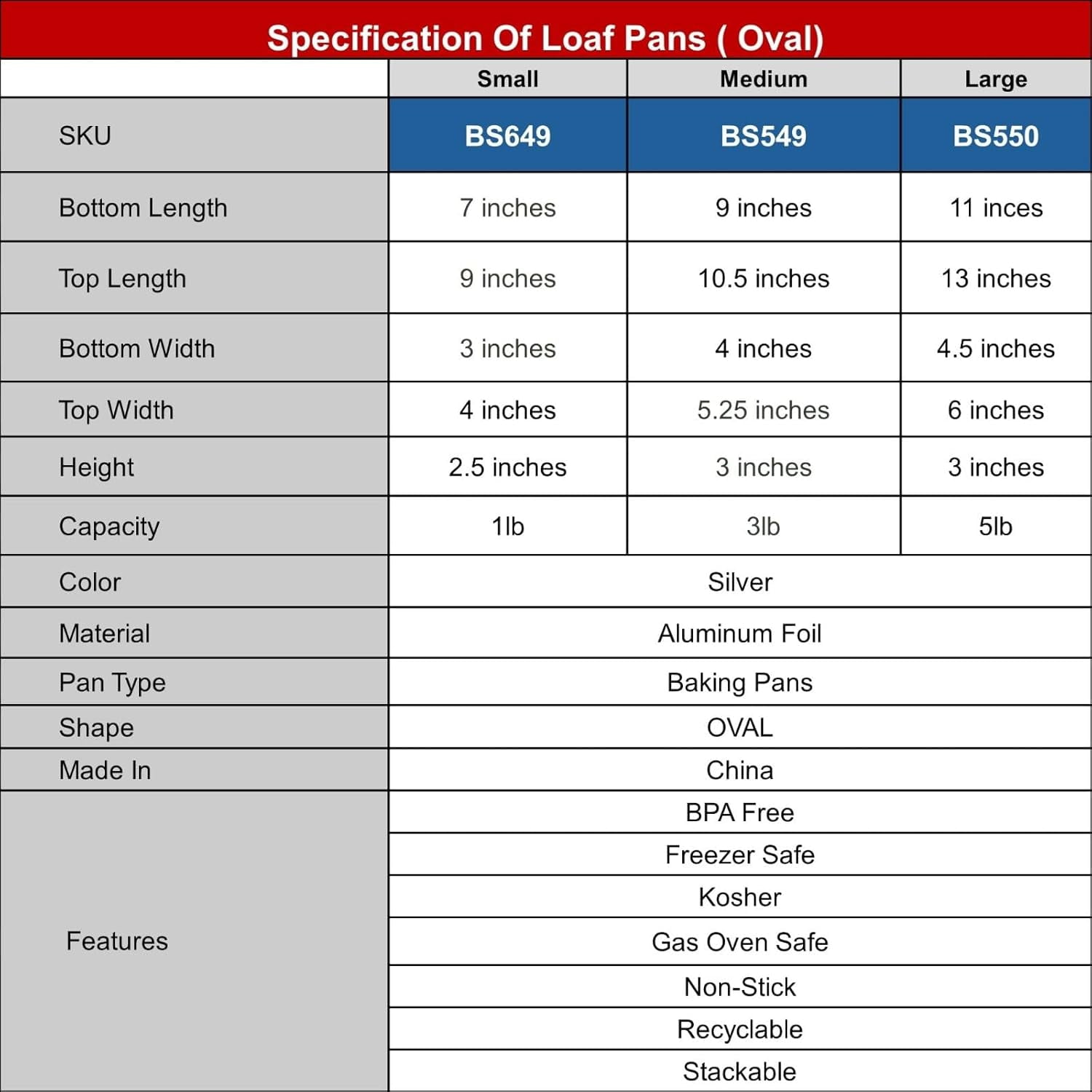 Disposable Aluminum 3lb Medium Oval Loaf/Challah Pans For Thanksgiving