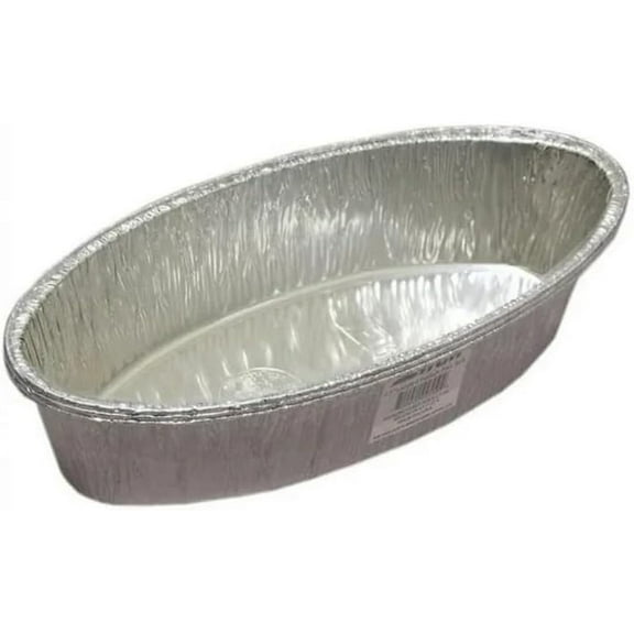 Disposable Aluminum 5lb Large Oval Loaf/Challah Pans For Thanksgiving - 100% Recyclable Tin Foil Pans & Ideal for Baking - Perfect for Baking Cakes, Bread & Brownies : 66 Count