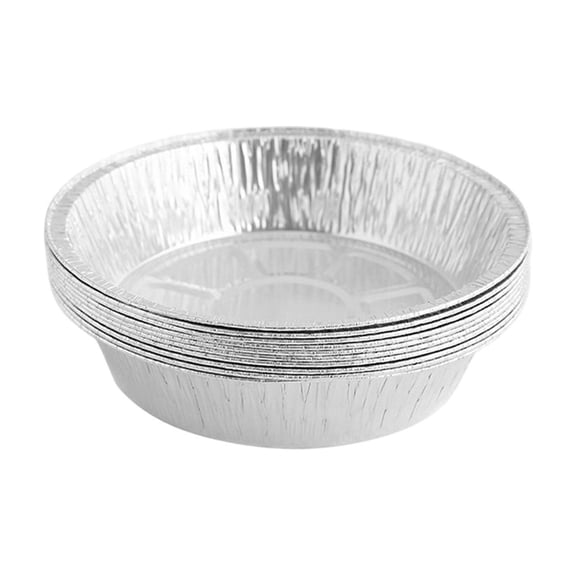Disposable Aluminum Pizza Pans Round Baking For Oven Freezer Serving Fruit Vegetable Chocolate Chip Cake 10PCS
