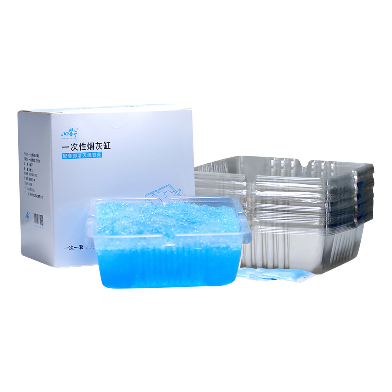 Disposable Ashtrays with Ash Absorbing Balm, Portable Creative