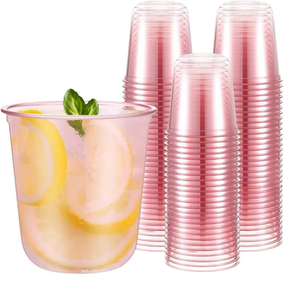 Disposable Aviation Glasses Thickened Transparent Plastic Cups Whisky Tasting Glasses Bar Party Cups Lightweight Disposable Drinkware for Cocktails