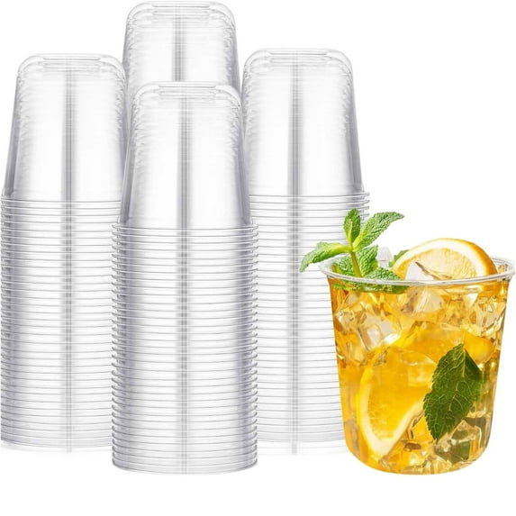 Disposable Aviation Glasses Thickened Transparent Plastic Cups Whisky Tasting Glasses Bar Party Cups Lightweight Disposable Drinkware for Cocktails