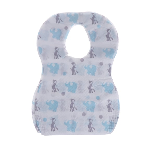 Disposable Baby Bibs, 20 Pack Soft Travel Bibs for Feeding Infant Crumb-Catcher