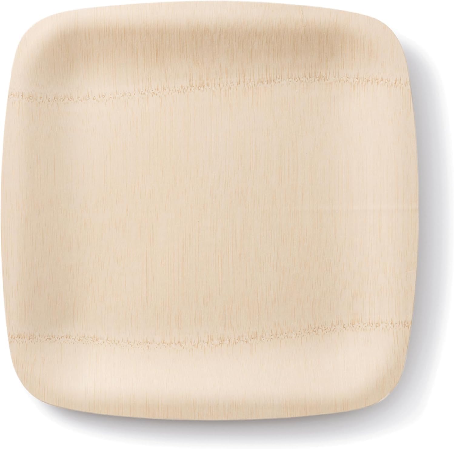 Disposable Bamboo Square Plates 11 Inch Organic, Biodegradable and