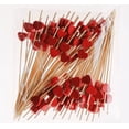 thumbnail image 1 of Disposable Bamboo Sticks, 4.7 Inch Multicolor Appetizing long toothpicks Handmade Cocktail Fruit Skewers for Cocktail Dessert Sandwiches Party Decoration, 1 of 1