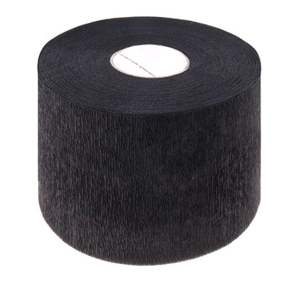 Disposable Barber Paper Neck Strips Barber Accessories, Disposable Barber Neck Strips Tape Paper Roll Barber Supplies, Flexible Paper for Hair Cutting, Water Resistant and Self-Adhering,Black