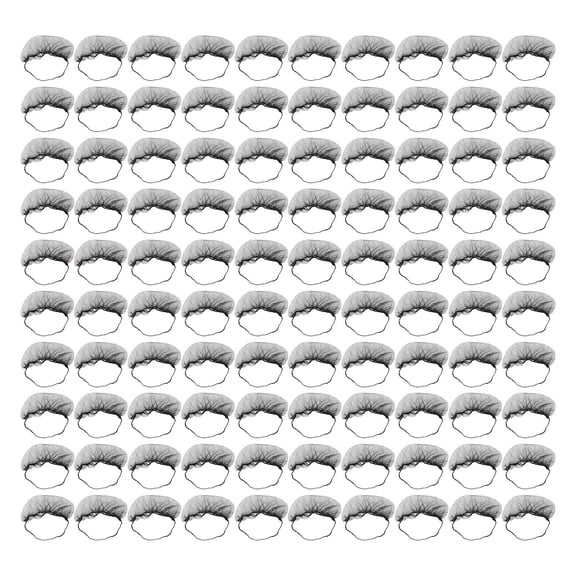 Disposable Beard Nets, 100 Pack, Elastic Nylon Protector For Food Service Healthcare
