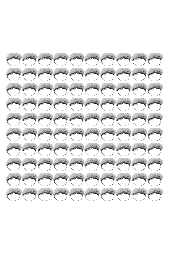 Disposable Beard Nets, 100 Pack, Elastic Nylon Protector For Food Service Healthcare