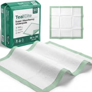 Disposable Bed Pads for Adults 36x36", 50 Count - Extra Large Bed Pads, Leakproof Incontinence Bed Pads, Chucks Pads Disposable Adult, Super Absorbent Disposable Underpads - Great for Adult, Babies