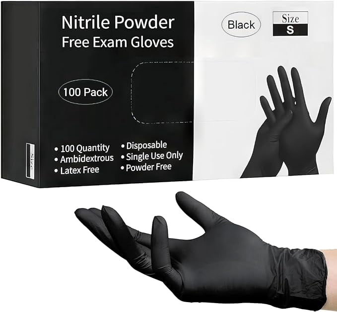 Black Nitrile Powder-Free Food Grade Examination Gloves For Food Handling 2857952335888 - View #3