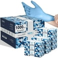 Disposable Blue Nitrile Gloves 1000 Count Bulk Case Latex Gloves