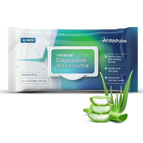 Disposable Body Wipes For Adults (1 Pack of 40) Premoistened Body