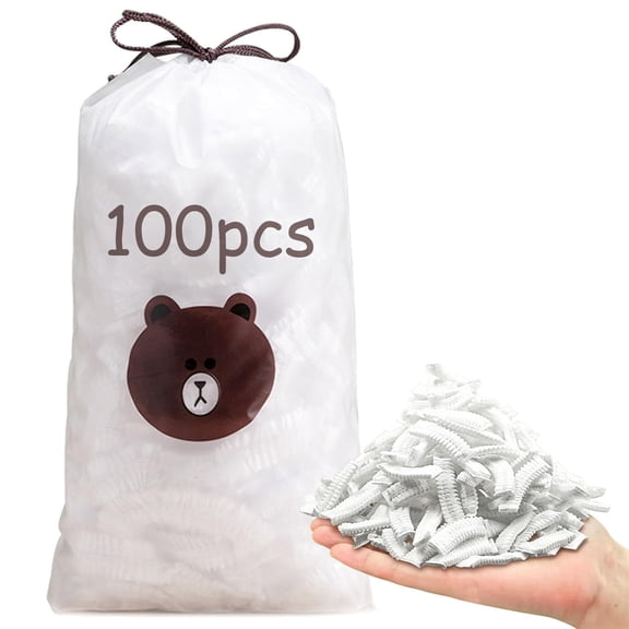 Disposable Bowl Covers with Elastic Edge, Plastic Food Covers for Bowls Plates 100-300 Count