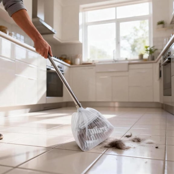 Disposable Broom Covers, 100 Pack | Elastic Universal Fit for Standard Brooms & Mops | Captures Pet Hair, Dust & Debris | Easy On/Off Disposable Sleeves for Hygienic Cleaning(DSF)