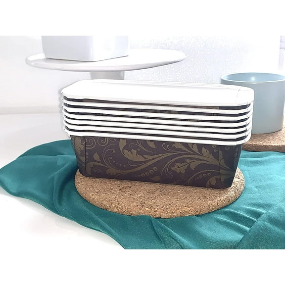 Disposable Cake Pan – 24pcs, 6.25” x 2” x 2”, 12oz – Oven, Microwave & Freezer Safe – Nonstick Paper Bakeware for Easy Cleanup