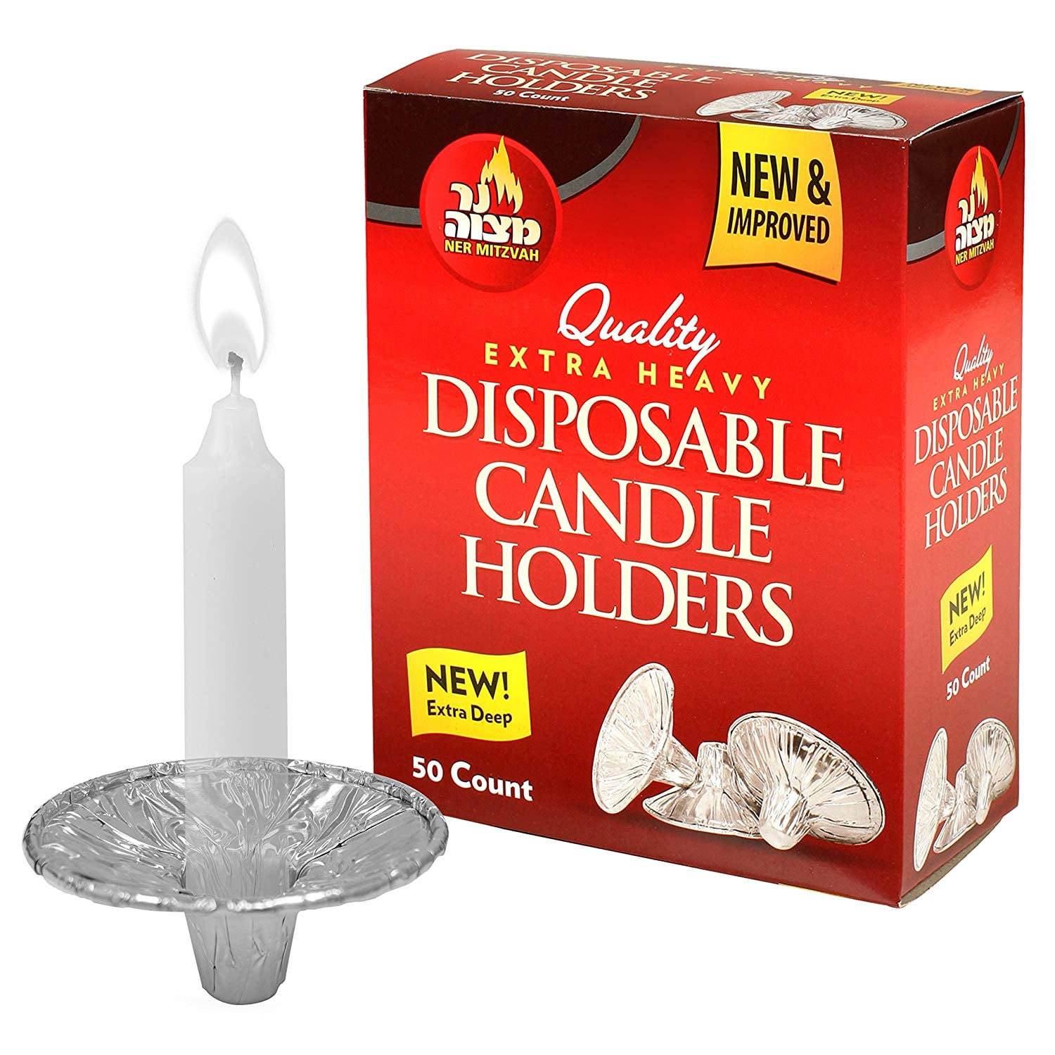 Disposable Candle Holders Heavy Duty Foil Aluminum Protects