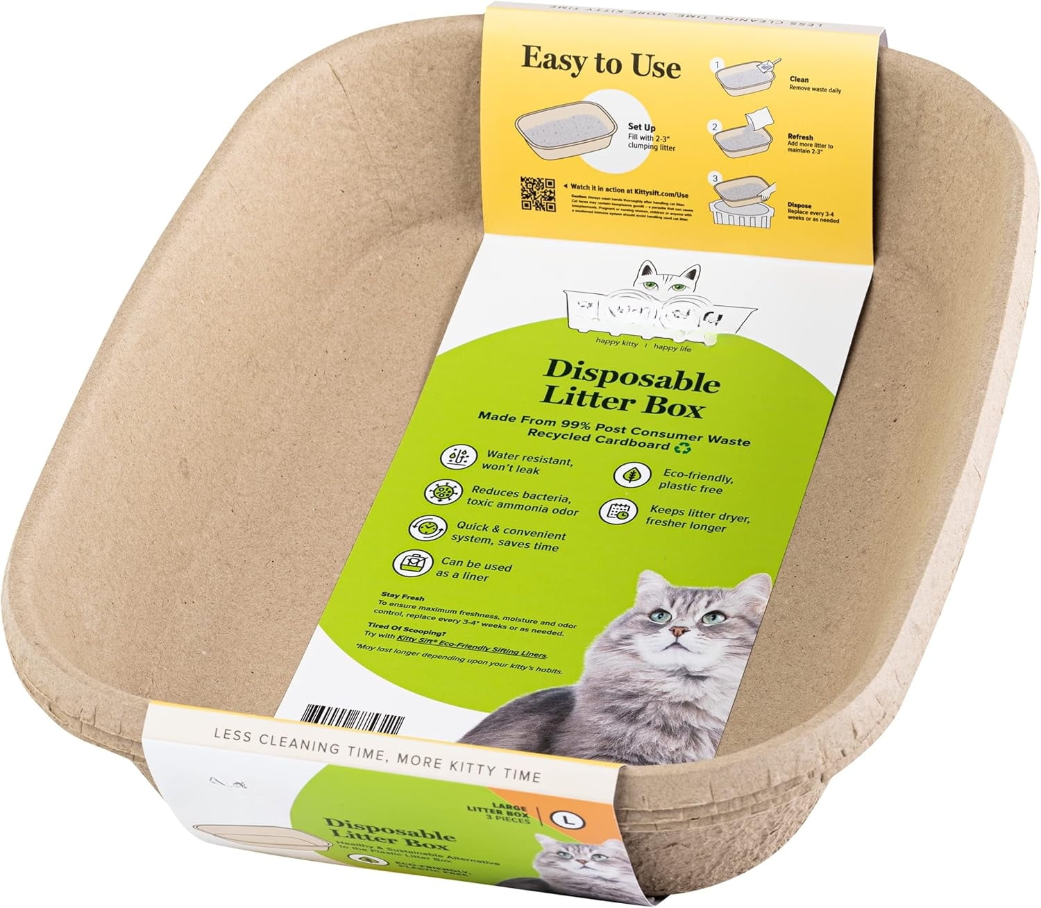 Litter Box Sustainably Yours Cat Litter Amazon Petmate Large