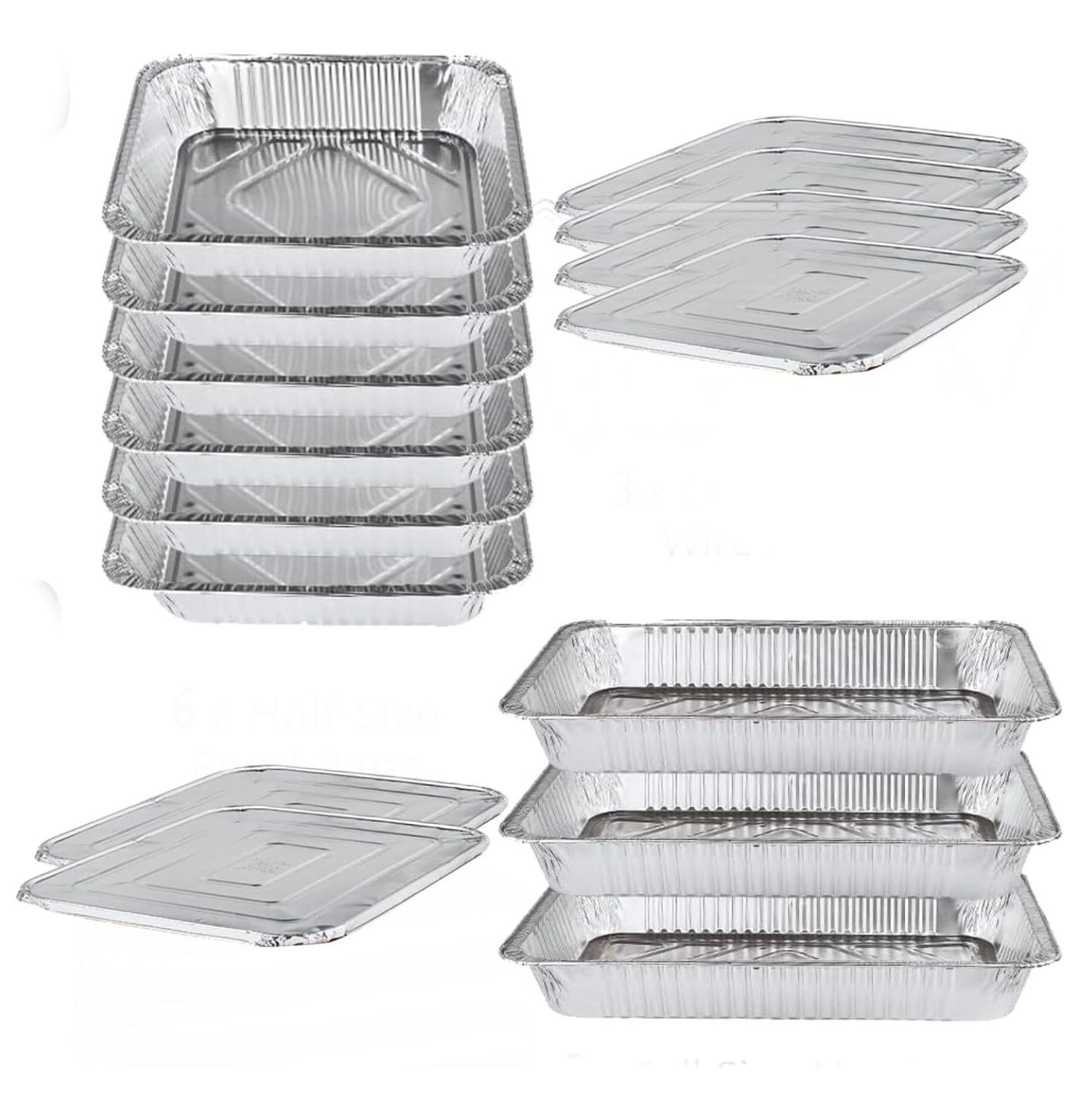 Disposable Chafing Dish Buffet Set Food Warming Trays Replacement 3