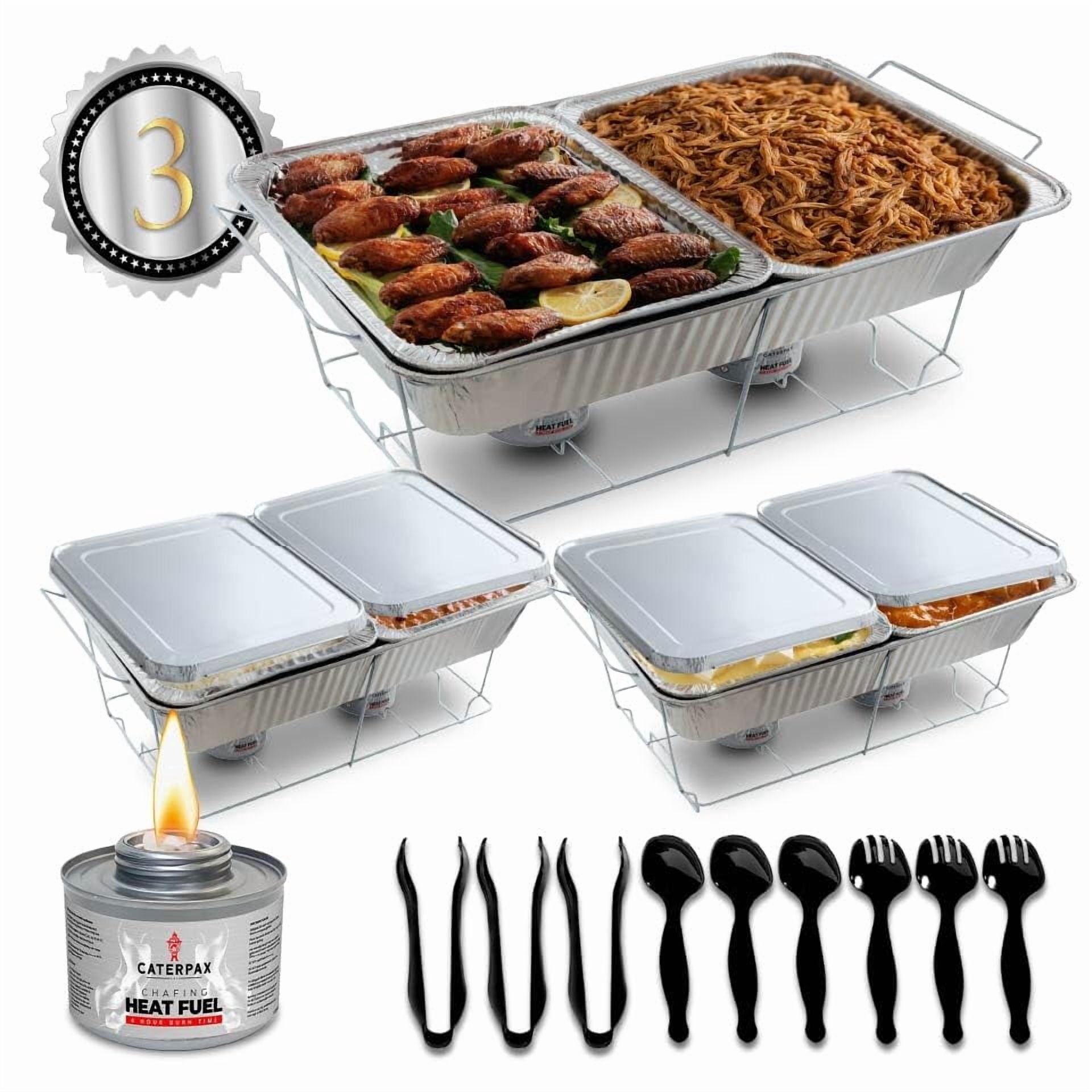 Disposable Chafing Dish Buffet Set - Large Full Size pcs) - Catering ...