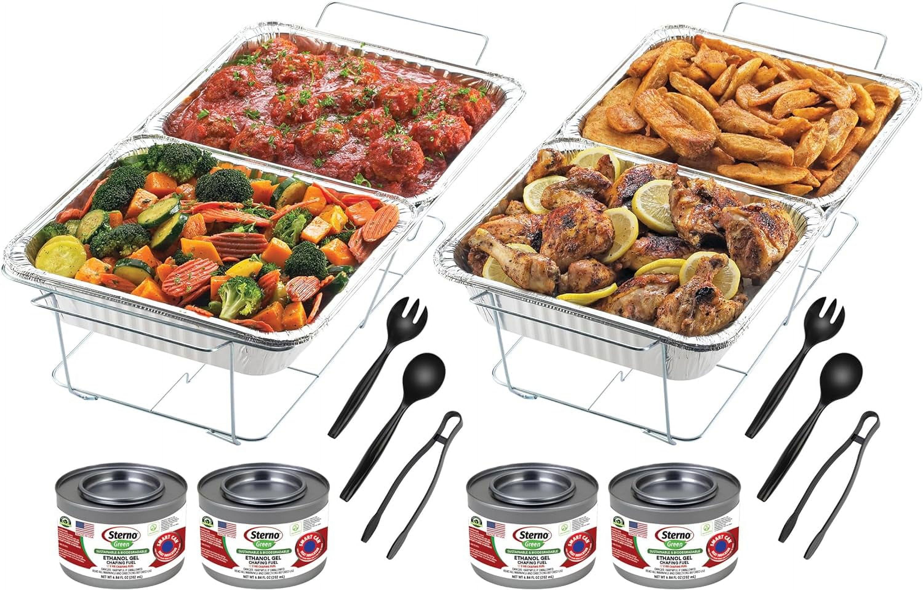 Disposable Chafing Dish Set 2Pack, 18Piece Aluminum Catering