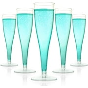 Disposable Champagne Flutes, Boriyuan 20Pcs Clear Plastic Champagne Glasses for Parties Champagne Flutes Cups Plastic Toasting Glasses, Mimosa, Wedding and Shower Party Supplies 4.5 Oz