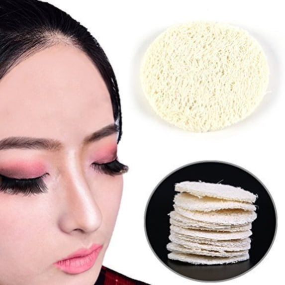 Disposable Cleansing Towelettes, 1 Pack - Exfoliating Loofah Cleansing Pad Natural Loofah Sponge Exfoliating Scrub Brush Facial Body Scrub Pad for Body Cleansing Skin, Easter Mothe Makeup Organizers