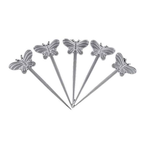 Disposable Clear Butterfly Plastic Cocktail Picks - 200 Piece