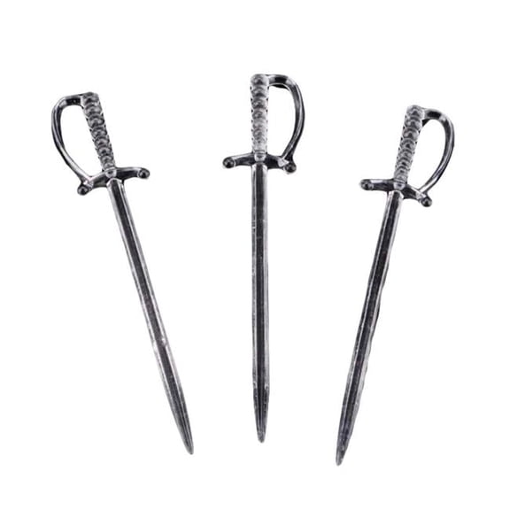 Disposable Clear Cool Shape Plastic Fruit Cocktail Picks - 200 Piece