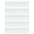 thumbnail image 1 of Disposable Clear Plastic Cutlery Disposable Utensils Heavyweight 100 Count Transparent Fork Set Tableware Home Decor, 1 of 7