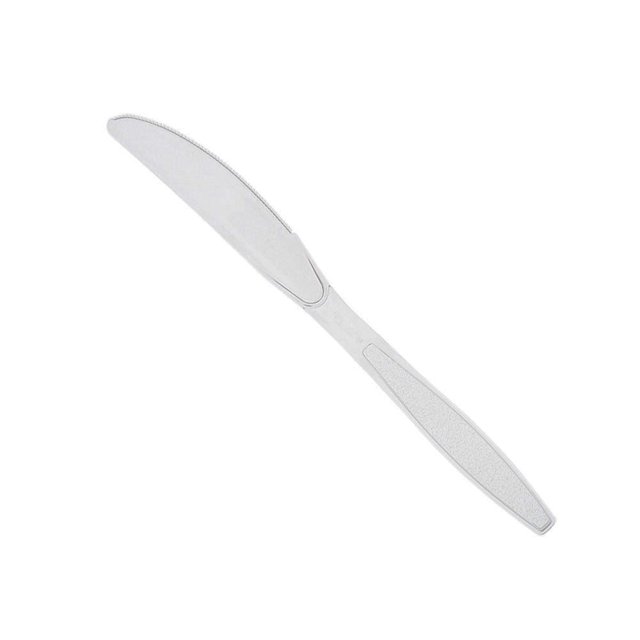 Disposable Clear Plastic Knife, Pack of 100