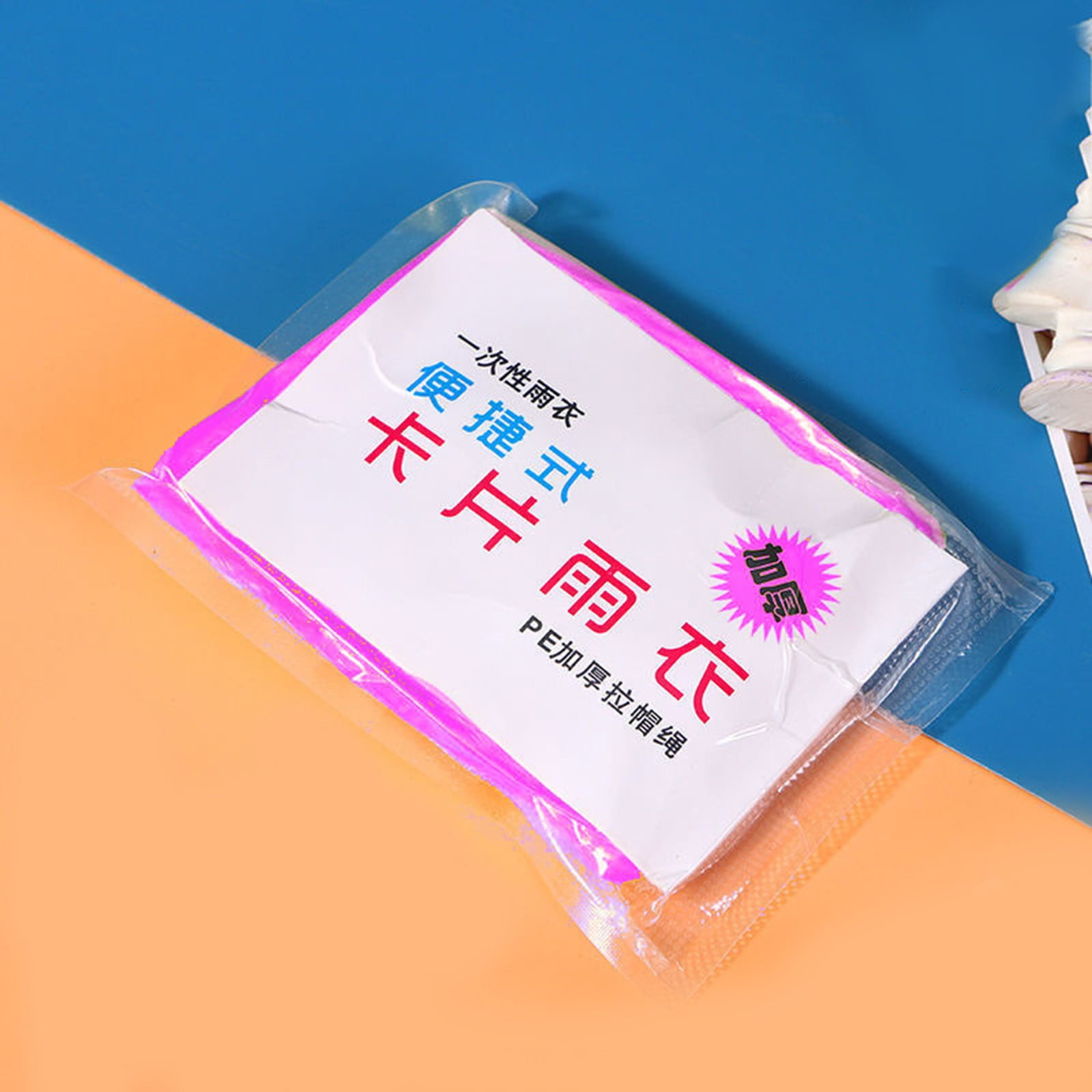 Disposable Clear Rain Ponchos With Hood For Adults Family Women Men