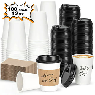 16 oz. Christmas Elf Outfit Disposable Paper Coffee Cups with Lids - 12 Ct.