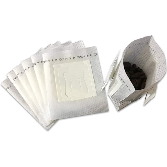 Disposable Coffee Filter Bags, 50-Pack, Portable Single Serve Drip Brewing, Hanging Ear Design