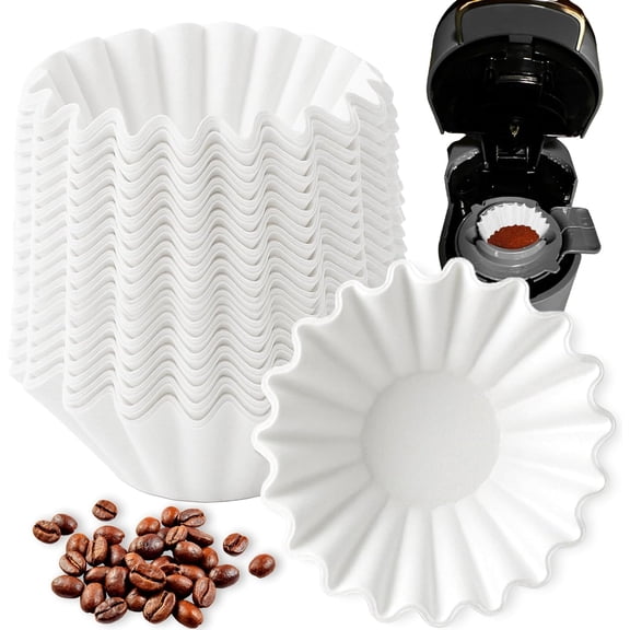 Disposable Coffee Filter for Ninja Coffee Maker PB051/PB041, 300Count Replacement Filters for Ninja Pod & Grounds Specialty Single-Serve Coffee Machine, White